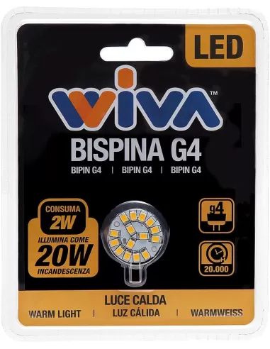 Wiva 90040003 Qtech LED bG4 prise 3W 3K 12V AC/DC